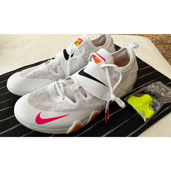 Nike Pole Vault Elite Track Field White Pink Spike Mens Size 15 AA1204-101 NEW main image 15